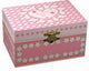 Schmuckschatulle rosa Herz mit Blumen