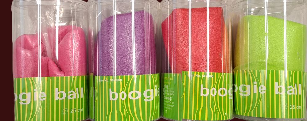 Boogiebal 25 cm rot, lila, grün, rosa
