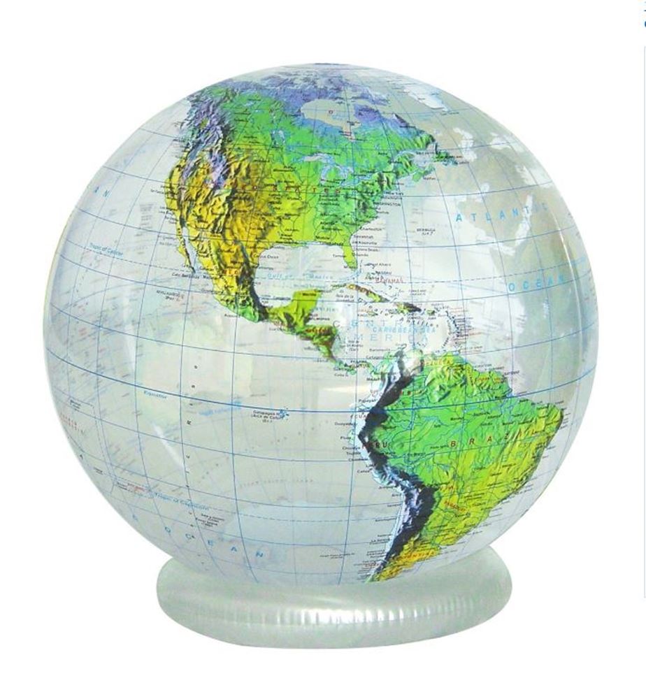 Globus transparent Topo 40 cm