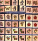 DSP-Stempel quadratische Tiere (36 Stück sortiert)