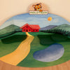Leeres Display Berglandschaft für Holztiger