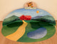 Leeres Display Berglandschaft für Holztiger