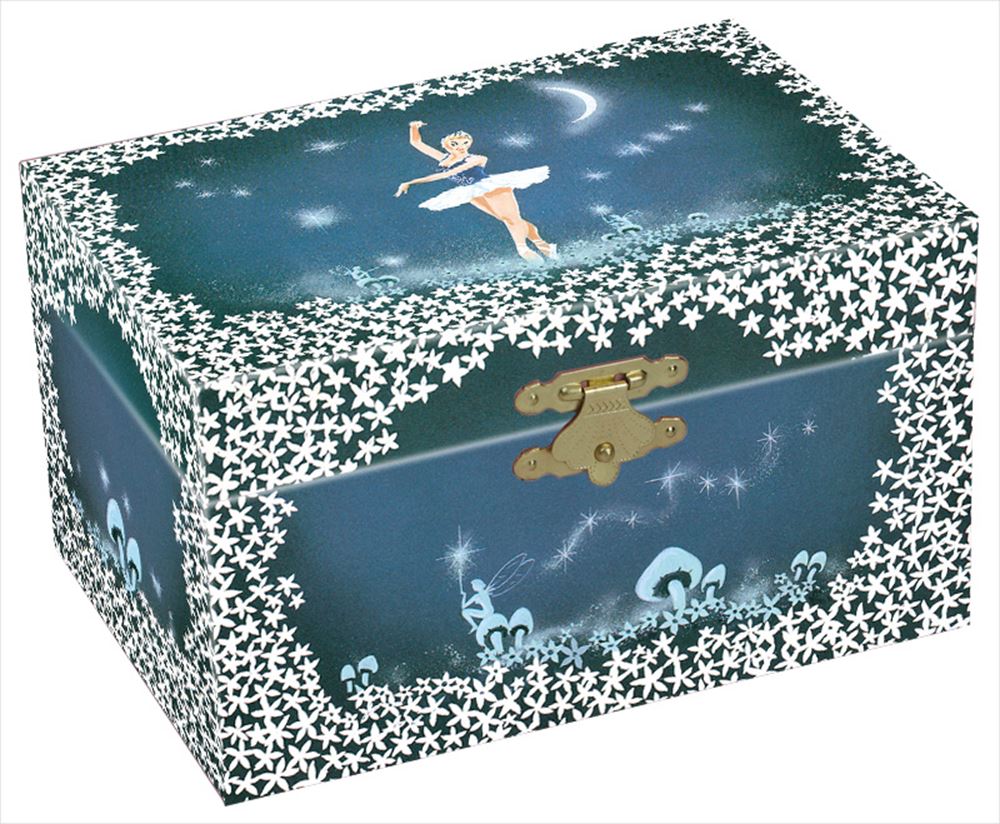 Schmuckkästchen blau mit Musik Ballerina