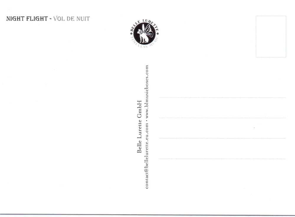 Bildpostkarte cd01: Nachtflug. 6 Stk