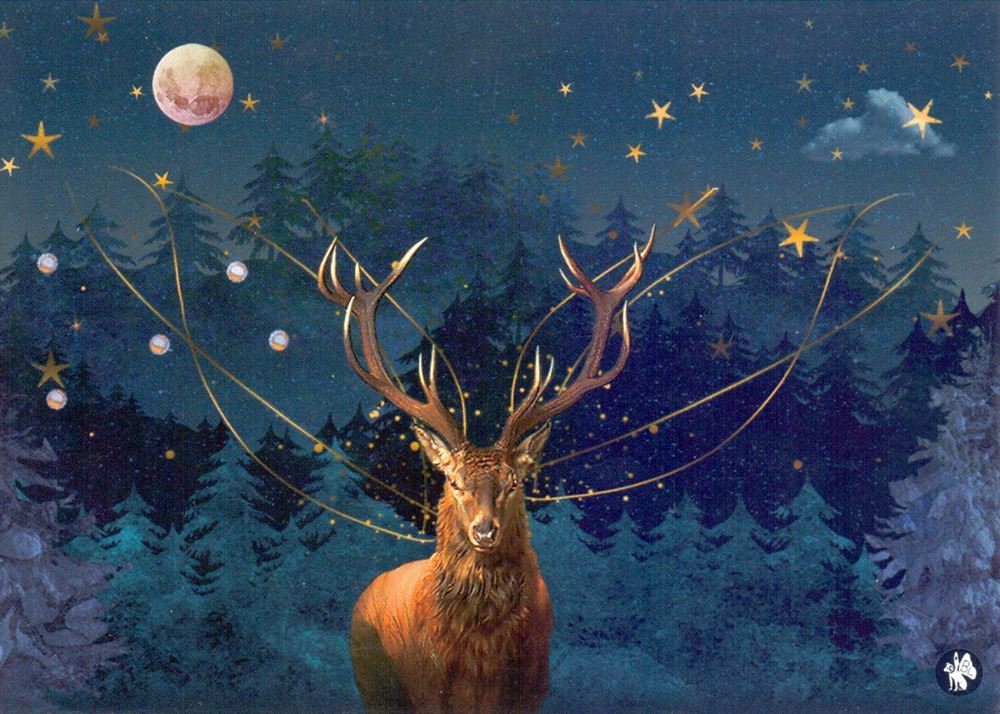 Bildpostkarte CD10: Weihnachtsdee 6tlg