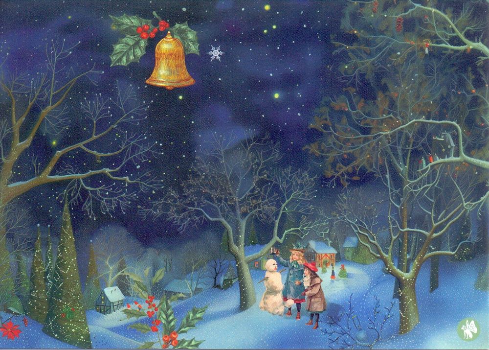 Bildpostkarte cd11: Weihnachtssno 6 Stk