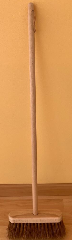 Straßenbesen für Kinder aus Kokoshaar. 80 cm. 3+