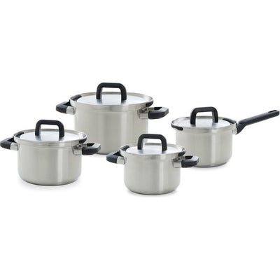 BK BK Flow Cool Pan Set 4-teiliger Edelstahl