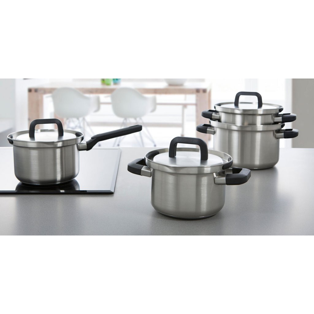 BK BK Flow Cool Pan Set 4-teiliger Edelstahl