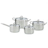 BK Precision Pan Set 4-teilig Edelstahlglas Silber