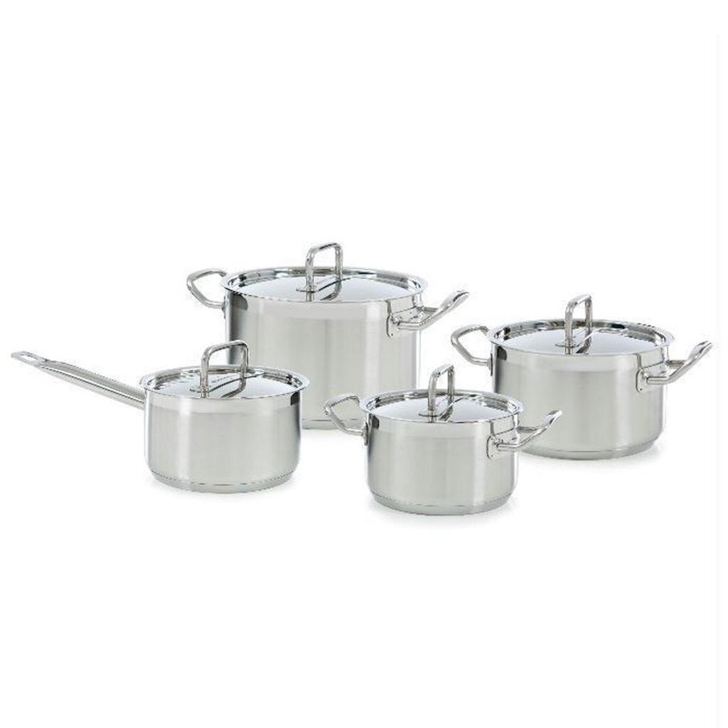 BK Precision Pan Set 4-teilig Edelstahlglas Silber