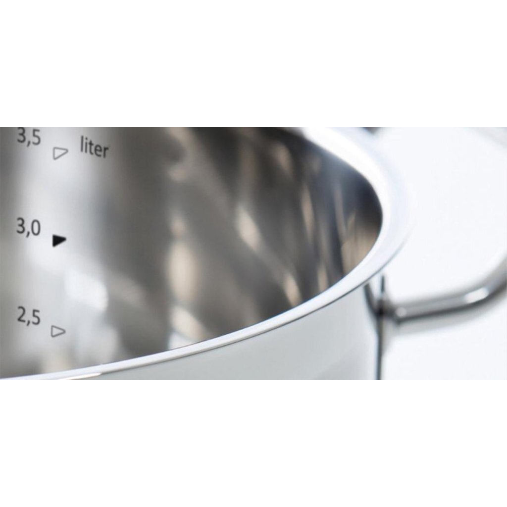 BK Precision Pan Set 4-teilig Edelstahlglas Silber