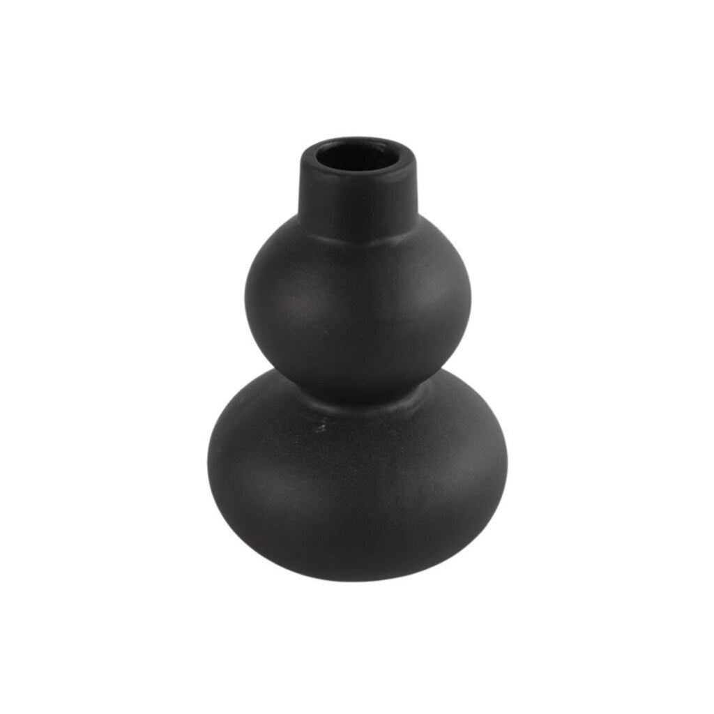 Verschiedene Vase Abigail Black 15 cm