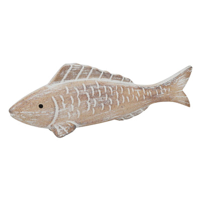 Countryfield Fisch weiß gewaschen L23B7,5H3,4cm