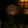 Countryfield Solar-Tischlampe braun H30cm