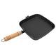 Vidaxl -Grillpfanne mit Gusseisen aus Holzgrenze 20x20 cm