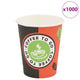 VIDAXL -Einweg -Kaffee -Tassen Papier 240 ml (8 oz) 1000 Stcs