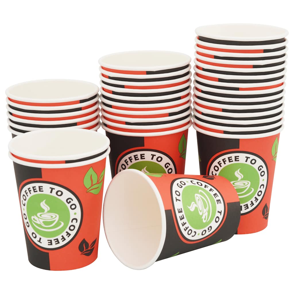 VIDAXL -Einweg -Kaffee -Tassen Papier 240 ml (8 oz) 1000 Stcs