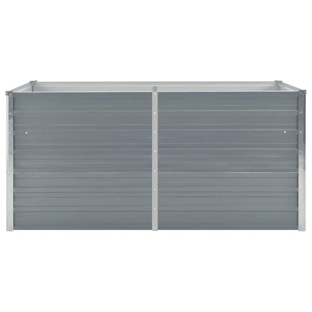 Vidaxl -Pflanzer erhöht 160 x 80 x 77 cm verzinkter Stahlgrau