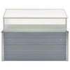 Vidaxl Tuinkas 100x100x85 cm verzinkter Stahl grau