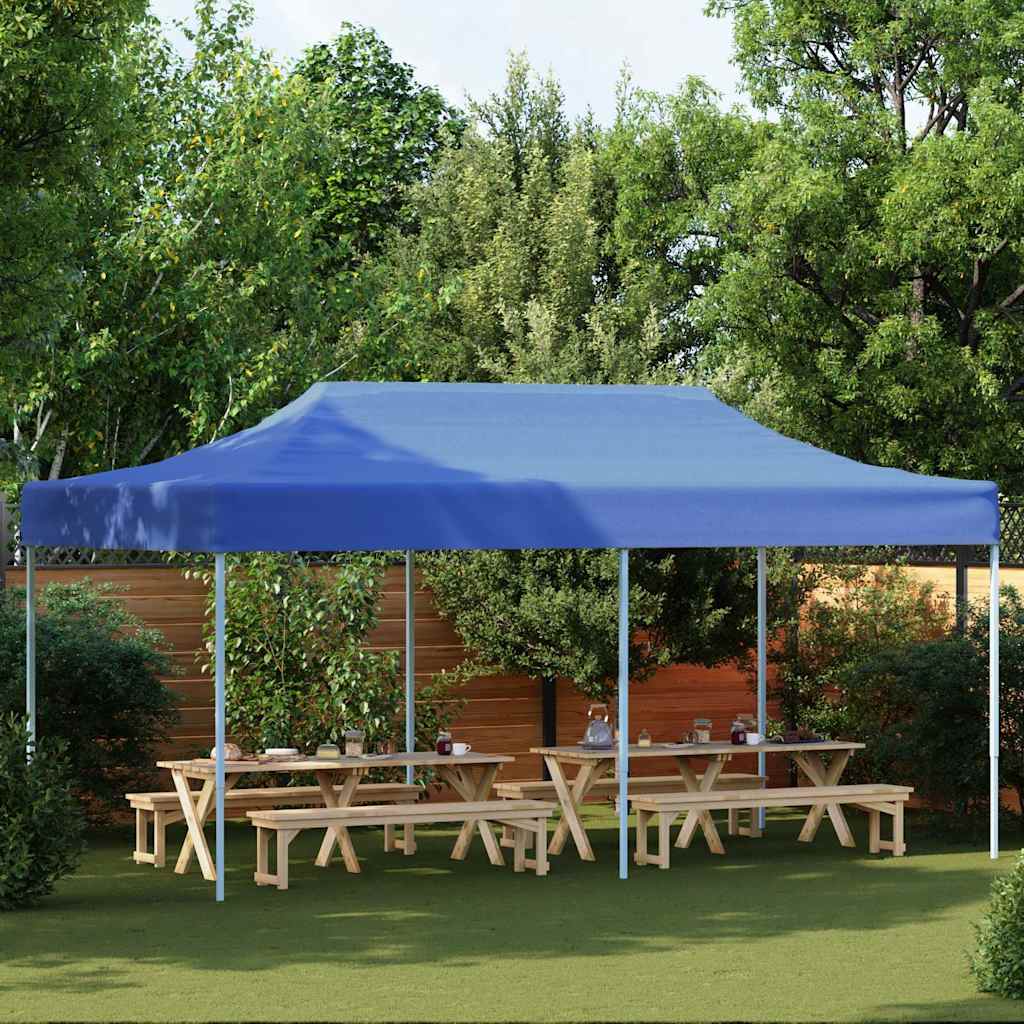 VIDAXL FALTING ZELT POP-up 3x6 m blau