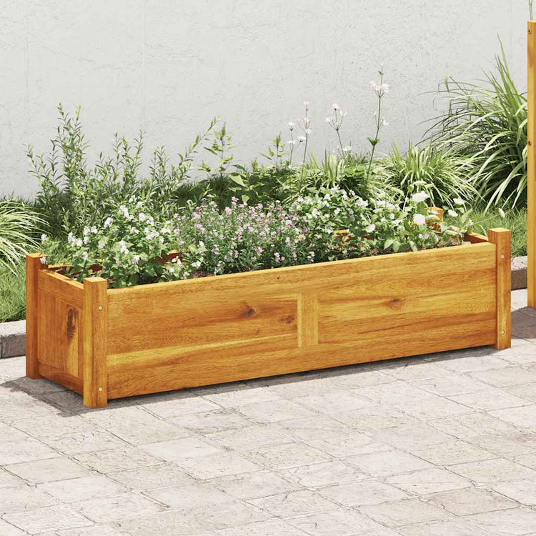 VIDAXL -Planungsbox Erhöht 100x30x25 cm Akazieholz