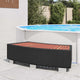 Vidaxl Splash 92x45x25 cm Poly Rattan Schwarz
