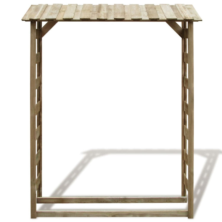 VIDAXL -Brennholz -Speicher 150x44x176 cm imprägnierte Kiefer