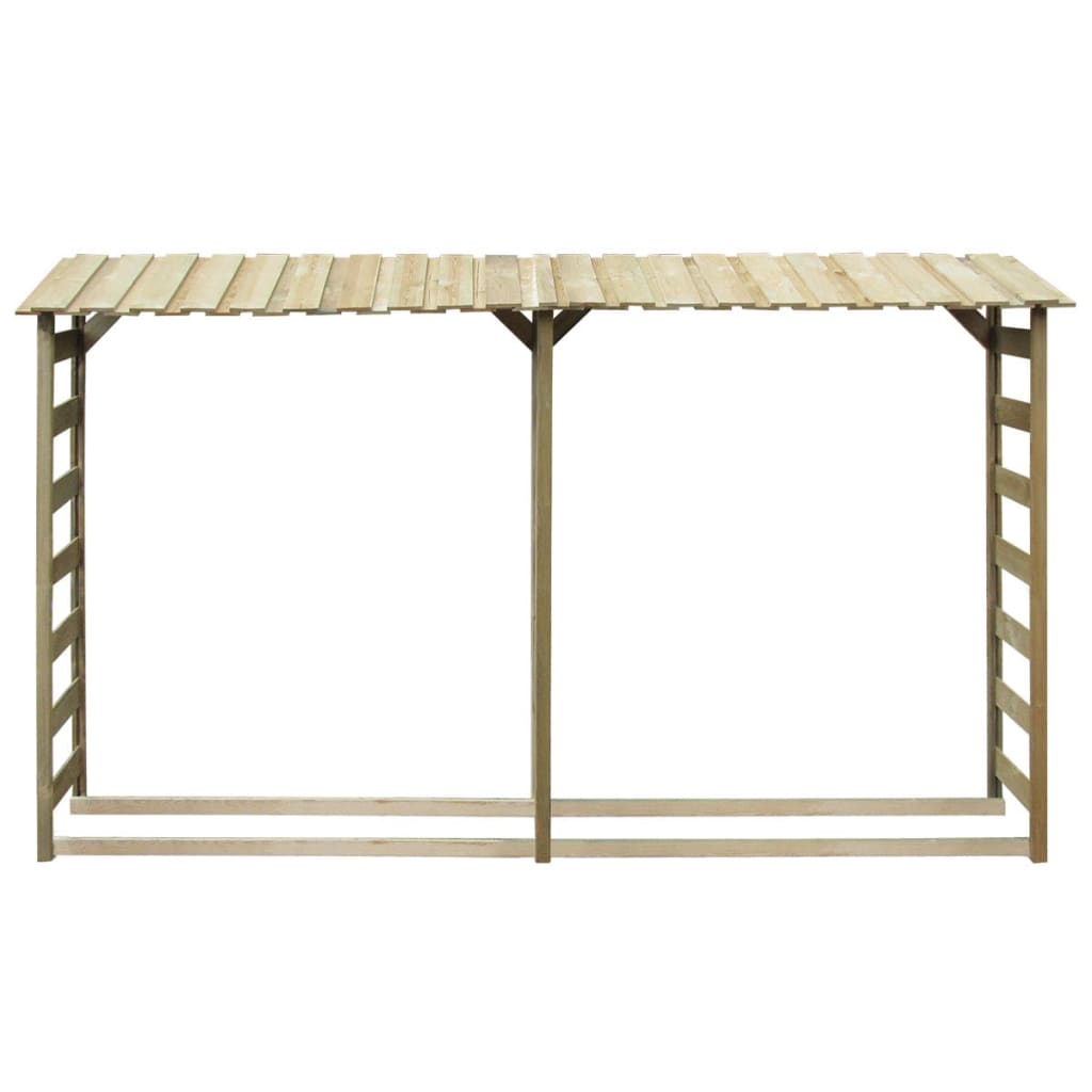 Vidaxl Brennholzspeicher Doppel 300 x 44x176 cm imprägniertes Kiefernholz