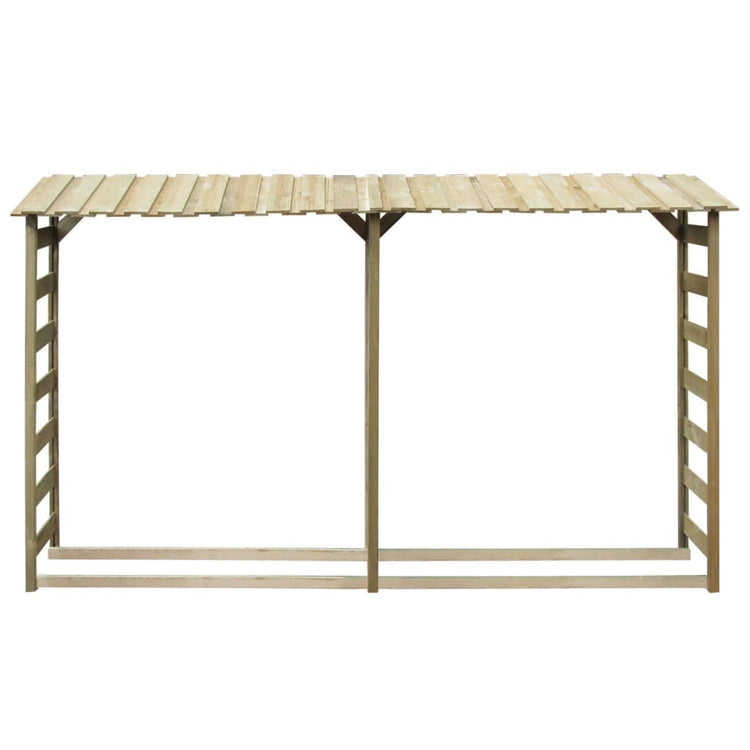 Vidaxl Brennholzspeicher Doppel 300 x 44x176 cm imprägniertes Kiefernholz