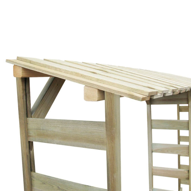 Vidaxl Brennholzspeicher Doppel 300 x 44x176 cm imprägniertes Kiefernholz