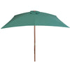 Vidaxl Parasol mit Holzstange 200x300 cm Grün