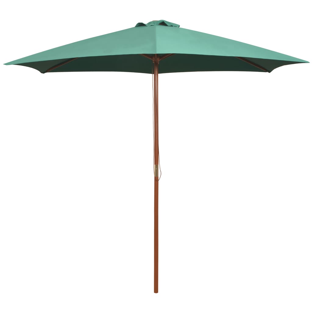 Vidaxl Parasol 270x270 cm Holzpolgrün