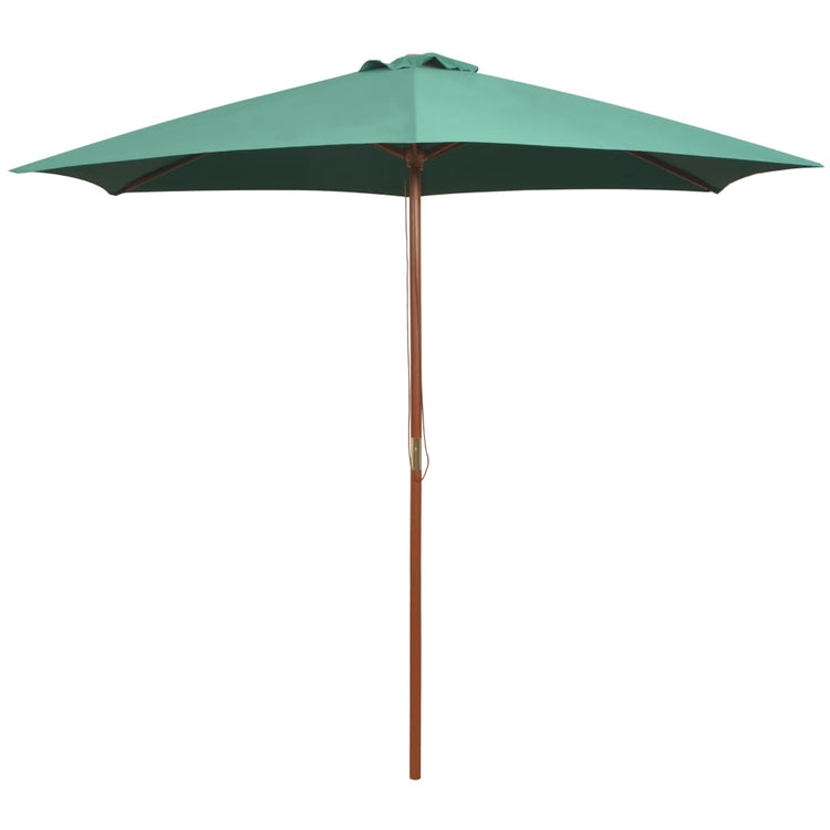 Vidaxl Parasol 270x270 cm Holzpolgrün