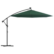 Vidaxl -schwimmendes Parasol mit LED -Beleuchtung und Metallpol 300 cm Grün - afbeelding 2