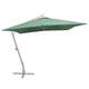 Vidaxl -schwimmendes Parasol mit Aluminiumpol 300x300 cm Grün