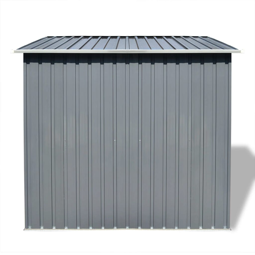 Vidaxl Gartenschuppen Metallgrau