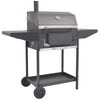 VIDAXL -Holzkohlegrill mit Underplank Black