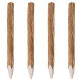 Vidaxl Zaunpfosten mit Punkt 4 PCs 90 cm Haselholz Holz - afbeelding 1