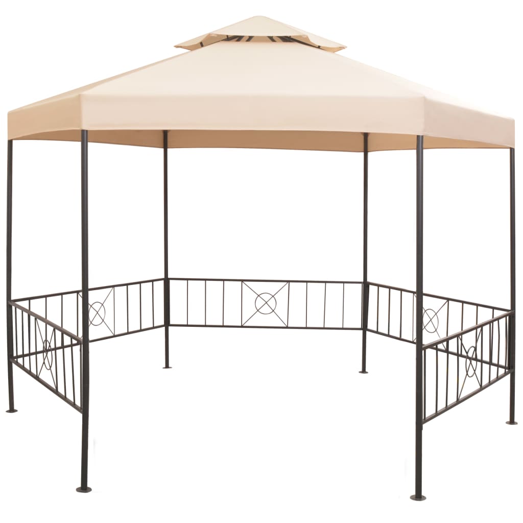 Vidaxl Garden Practor 323x265 cm hexagonaler beige