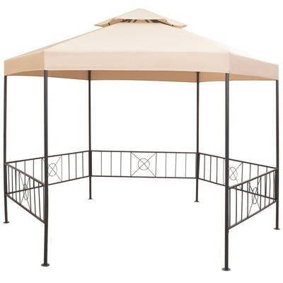 Vidaxl Garden Practor 323x265 cm hexagonaler beige