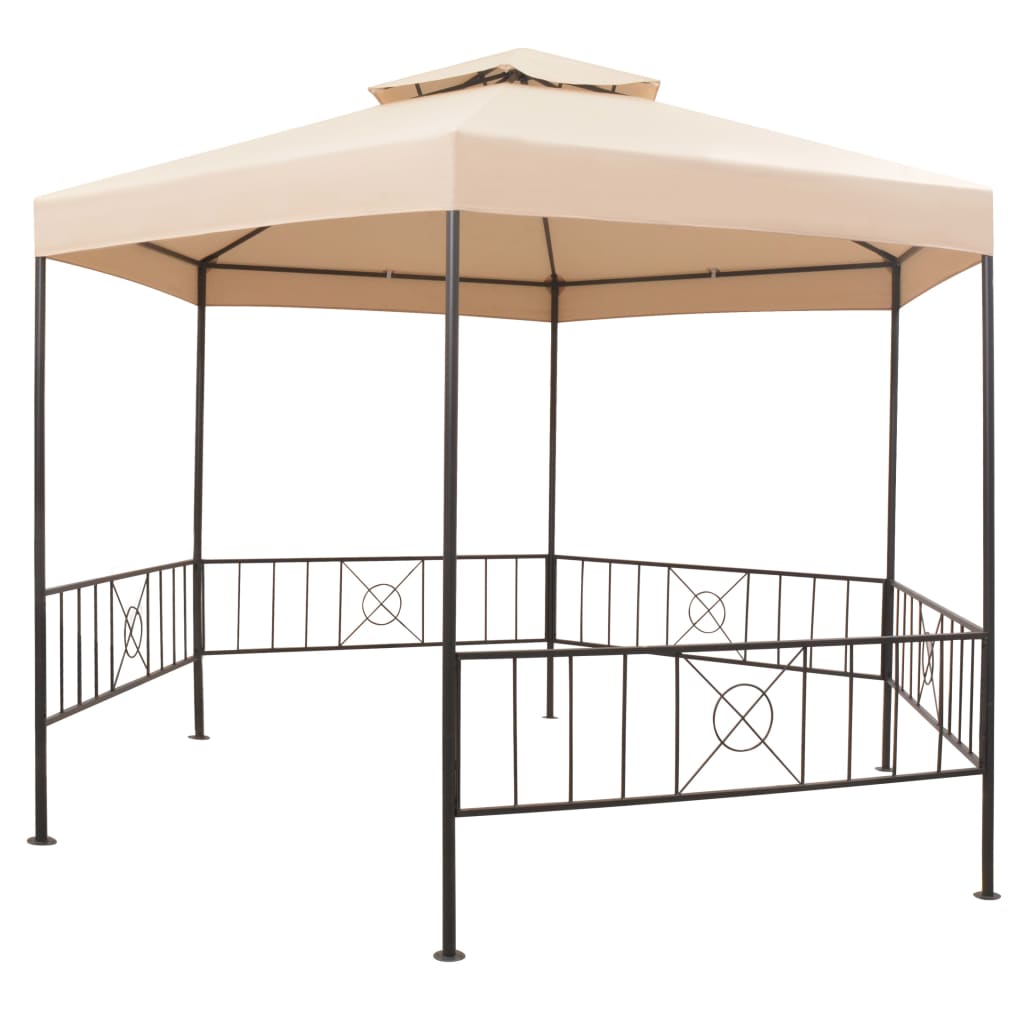 Vidaxl Garden Practor 323x265 cm hexagonaler beige