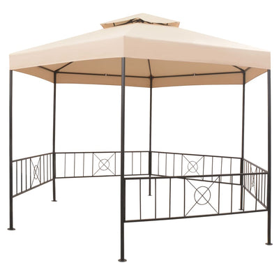 Vidaxl Garden Practor 323x265 cm hexagonaler beige
