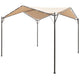 Vidaxl Arbor 4x4 m Stahl Beige