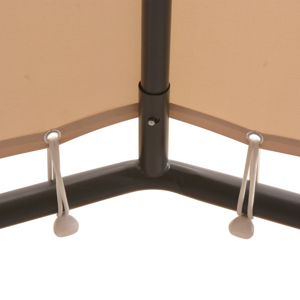 Vidaxl Arbor 4x4 m Stahl Beige