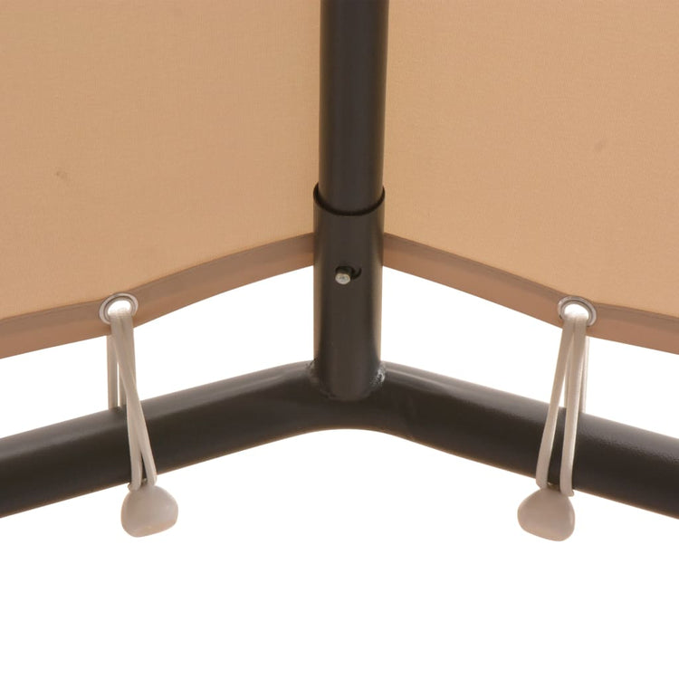 Vidaxl Arbor 4x4 m Stahl Beige