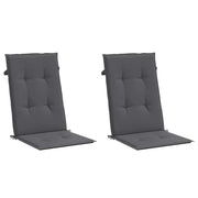 Vidaxl Gartenstuhlkissen Rückenlehne 2 PCs 120x50x3 cm Stoffanthrazit - afbeelding 3