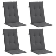 Vidaxl Gartenstuhlkissen Rückenlehne 4 PCs 120x50x3 cm Stoffanthrazit - afbeelding 3