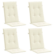 Vidaxl Gartenstuhlkissen 4 ST High Rücken 120x50x3 cm Stoffcreme -gelöscht - afbeelding 3