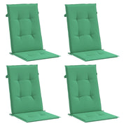 Vidaxl Gartenstuhl Kissen 4 St. hoher Rücken 120x50x3 cm Stoff grün - afbeelding 3